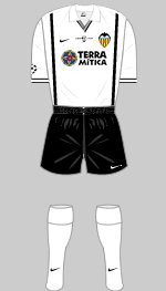 valencia 2001  uefa champions league final kit