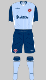 hearts 2009-10 away kit