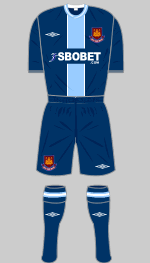 west ham united 2009-10 away kit